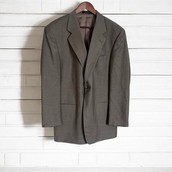 Monsieur by Givenchy Blazer -Tan-Size 43R-Vintage - Picture 1 of 12